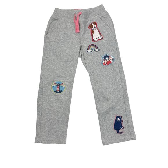 Mini Boden Gray Patch Sweatpants - Picture 1 of 6